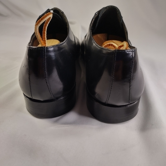 𝅺mario Bruni Black Lace Up Dress Shoes Men's Size 9 - Picture 5 of 9